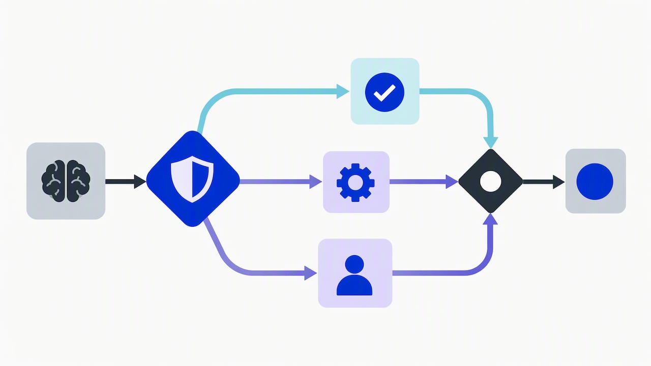 AI output safety controls and human review loop